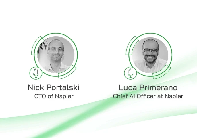 Nick Portalski CTO of Napier talks to Luca Primerano Cheif AI Officer at Napier