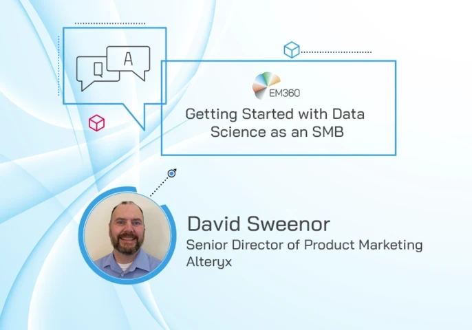 Profile picture of David Sweenor, Senior Director of Product Marketing Alteryx