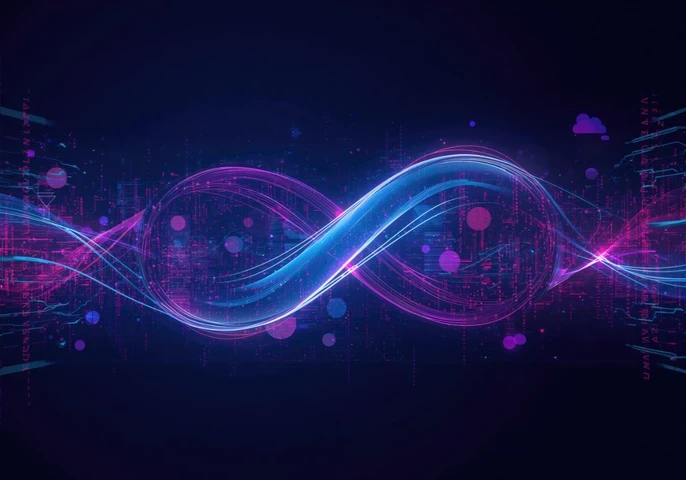 Purple and blue swirl representing a data trust convergence.