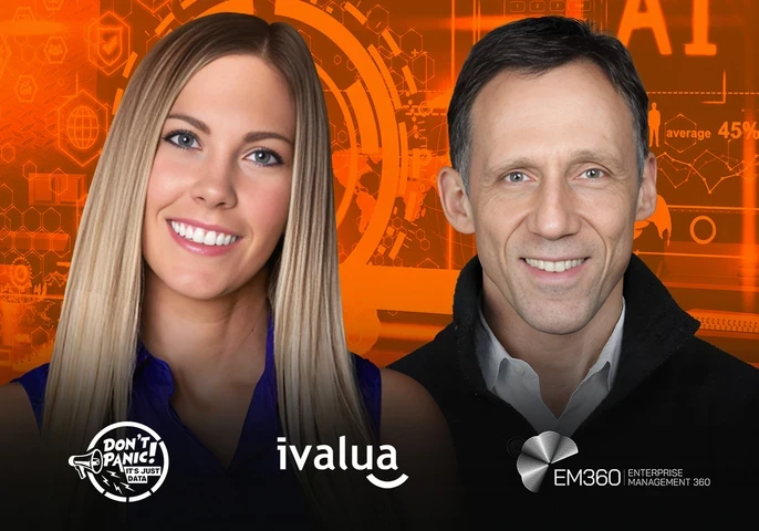 Christina Stathopoulos hosting Don&rsquo;t Panic! It&rsquo;s Just Data podcast with Pascal Bensoussan, discussing AI in procurement and supply chain, data quality, unified data models, and bridging AI ambition and readiness.