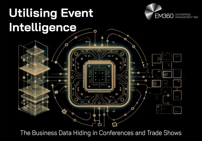 Image with the header "Utilising Event Intelligence" and the subtitle of "The Business Data Hiding in Conferences and Trade Shows"