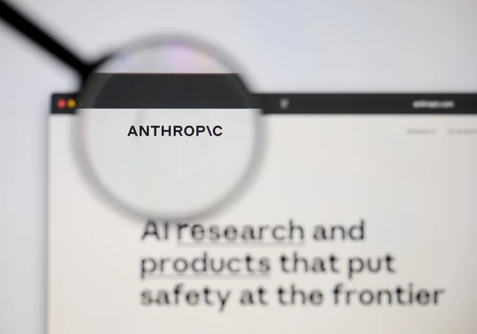 anthropic screenshot of main page with brand name magnfied