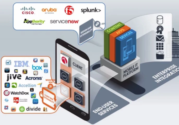 MobileIron platform visualisation.