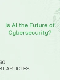 The words "Is AI the Future of Cybersecurity?" on a green background.