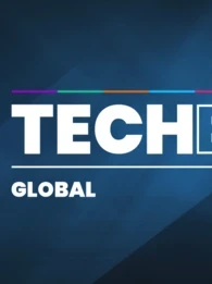 Logo for TechEx Global on a dark blue background