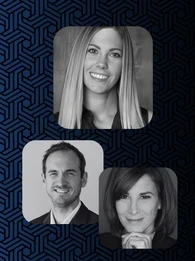 Profile pictures of Christina Stathopoulos, Jason Hardy and Deborah Leff