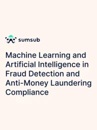 The whitepaper cover for "Machine Learning and Artificial Intelligence in Fraud Detection and Anti-Money Laundering Compliance"