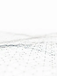 Abstract 3d rendering futuristic dots and lines