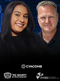 Trisha Pillay and Chris Johnson, CEO of Cyacomb, appear on the EM360Tech Security Strategist podcast discussing how digital evidence is reshaping modern counter-terrorism investigations, focusing on speed, privacy, and data-driven intelligence.
