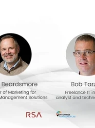 Profile pictures of Peter Beardsmore and Bob Tarzey