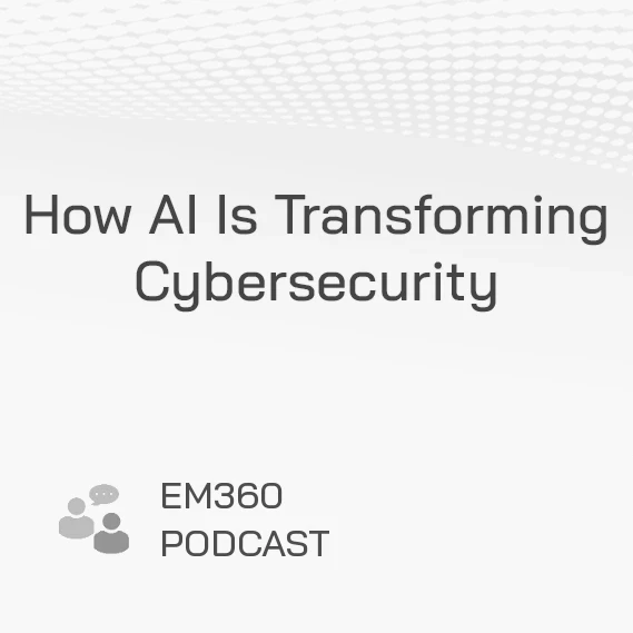 Profile picture of Sohrob Kazerounian, AI Research Lead at Vectra AI with the words "How AI is Transforming Cybersecurity"