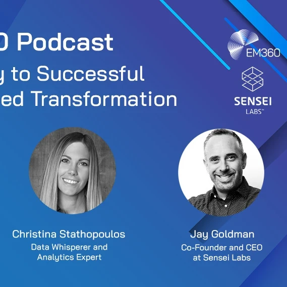 Christina Stathopoulos and Jay Goldman discuss sustained transformation on a podcast