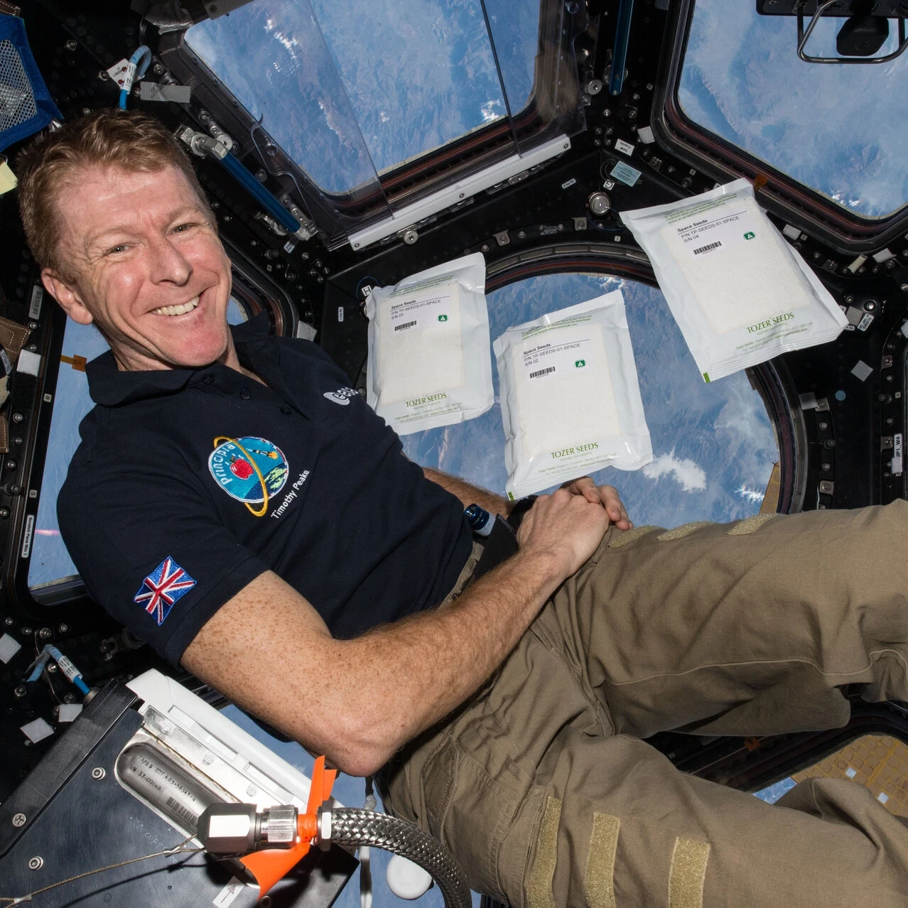 Major Tim Peake in the Space Station