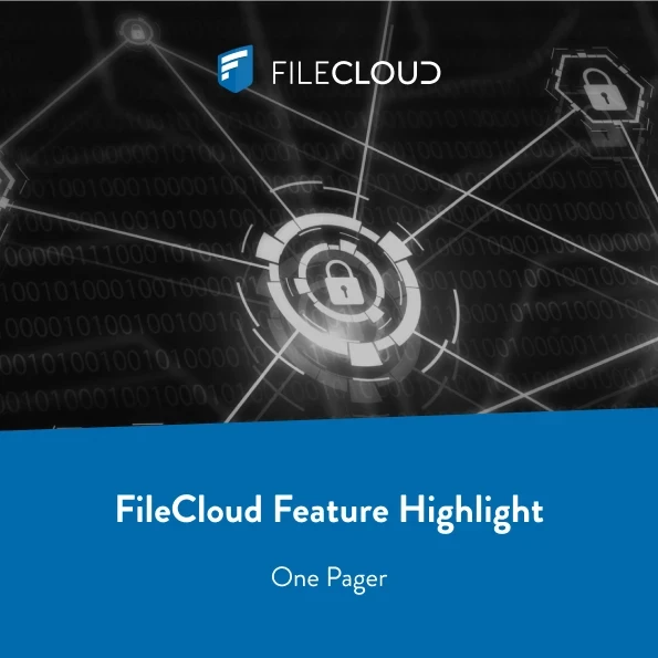 filecloud feature highlight one pager