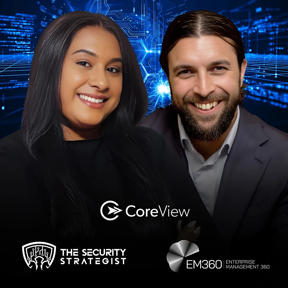 Trisha Pillay and Rob Edmondson discussing cyber resilience in Microsoft 365, focusing on tenant security, configuration visibility, and identity management in modern cloud environments.