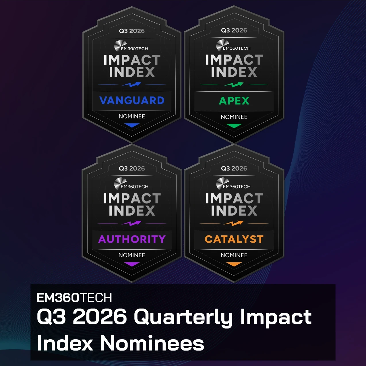 The heading image for the announcement of Q3 2026 Quarterly Impact Index Nominees.