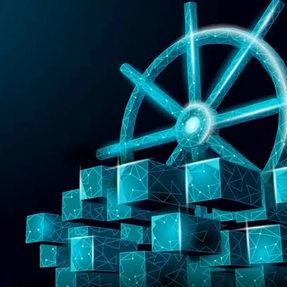 Animated representation of Kubernetes