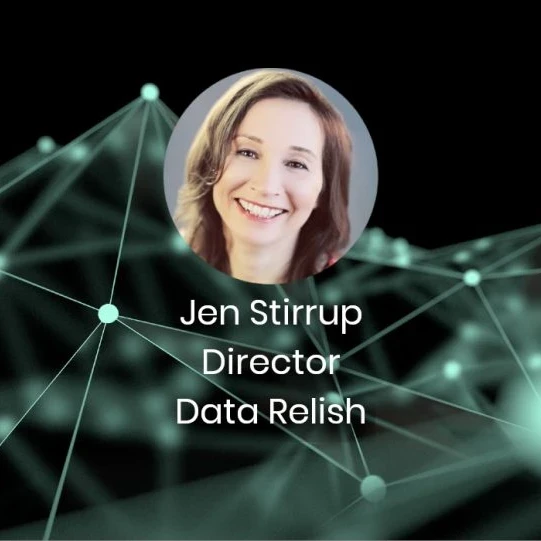 Jen Stirrup of Data Relish podcast banner