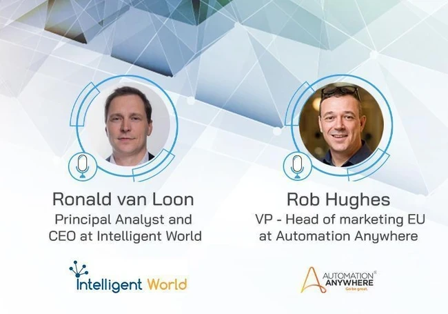 Ronald van Loon and Rob Hughes podcast banner