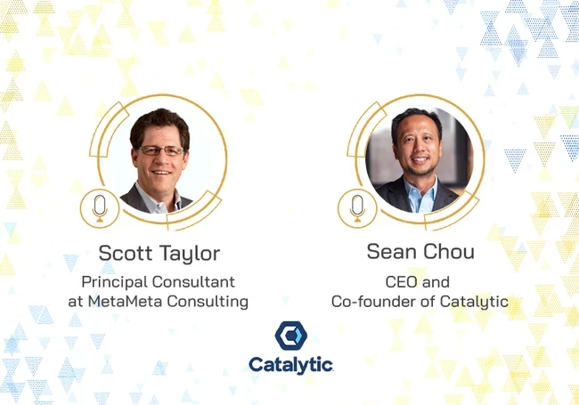 Scott Taylor and Sean Chou podcast banner