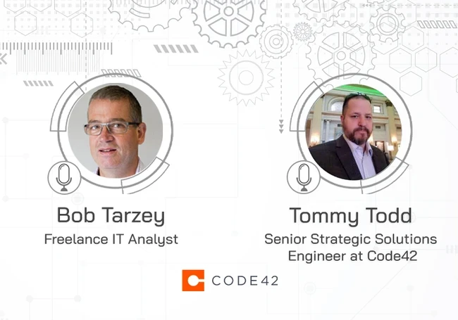 Bob Tarzey and Tomy Todd Code42 podcast 
